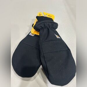 Carhartt Women’s Medium Insulated Duck Synthetic Leather Knit Cuff Mittens NWT